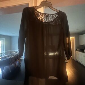 Rue21 Black Lace Top